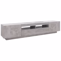vidaXL TV Cabinet with LED Lights Concrete Grey Bedroom TV Stand Hifi Cabinet - Additional view 6
