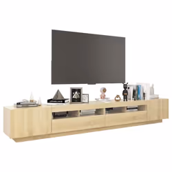 vidaXL TV Cabinet with LED Lights Sonoma Oak TV Stand Living Room Hifi Cabinet - Additional view 5
