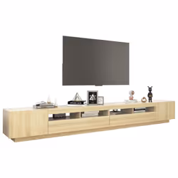 vidaXL TV Cabinet with LED Lights Sonoma Oak TV Stand Living Room Hifi Cabinet - Additional view 5