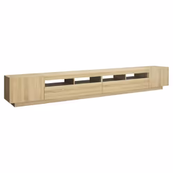 vidaXL TV Cabinet with LED Lights Sonoma Oak TV Stand Living Room Hifi Cabinet - Additional view 6