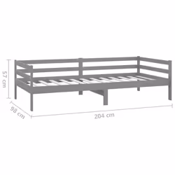 VidaXL 806932 sofa Sofa bed Grey - Additional view 8