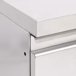 vidaXL 1/2X Commercial Kitchen Cabinet Stainless Steel Home with 2/3 Drawers - cabinet with 3 drawers, 2 pcs - Additional view 5