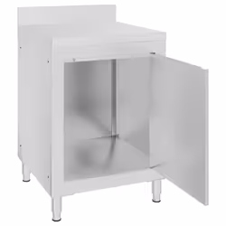 vidaXL 1/2X Commercial Kitchen Cabinet Stainless Steel Home with 2/3 Drawers - cabinet + cabinet with 2 drawers, 2 pcs - Additional view 5