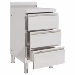 vidaXL 1/2X Commercial Kitchen Cabinet Stainless Steel Home with 2/3 Drawers - cabinet + cabinet with 3 drawers, 2 pcs