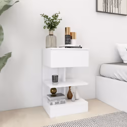 VidaXL 808649 nightstand/bedside table White - Additional view 2