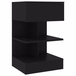 VidaXL 808650, Black, Wood, 400 mm, 350 mm, 650 mm, 1 pc(s)