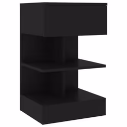 VidaXL 808651 nightstand/bedside table Black - Additional view 5