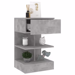 VidaXL 808656 nightstand/bedside table Concrete colour - Additional view 4