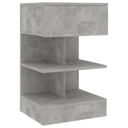 VidaXL 808657 nightstand/bedside table Concrete colour