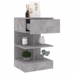 VidaXL 808657 nightstand/bedside table Concrete colour - Additional view 4