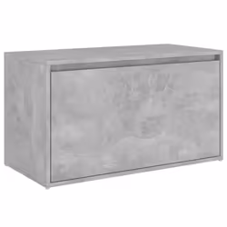 vidaXL Hall Bench Concrete Grey Engineered Wood Hallway Entryway Storage Bench
