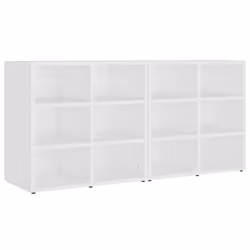 vidaXL Shoe Cabinet Hallway Wall Mounted Shoe Storage Rack Shelf Cupboard - white, 2