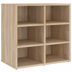 vidaXL Shoe Cabinet Hallway Wall Mounted Shoe Storage Rack Shelf Cupboard - sonoma oak, 1