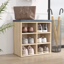 vidaXL Shoe Cabinet Hallway Wall Mounted Shoe Storage Rack Shelf Cupboard - sonoma oak, 1 - Additional view 8