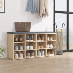 vidaXL Shoe Cabinet Hallway Wall Mounted Shoe Storage Rack Shelf Cupboard - sonoma oak, 2 - Additional view 10