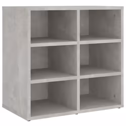 vidaXL Shoe Cabinet Hallway Wall Mounted Shoe Storage Rack Shelf Cupboard - concrete grey, 1