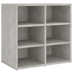 vidaXL Shoe Cabinet Hallway Wall Mounted Shoe Storage Rack Shelf Cupboard - concrete grey, 1