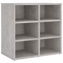 vidaXL Shoe Cabinet Hallway Wall Mounted Shoe Storage Rack Shelf Cupboard - concrete grey, 1