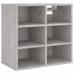 vidaXL Shoe Cabinet Hallway Wall Mounted Shoe Storage Rack Shelf Cupboard - concrete grey, 1