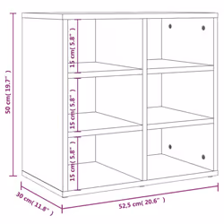 vidaXL Shoe Cabinet Hallway Wall Mounted Shoe Storage Rack Shelf Cupboard - concrete grey, 1 - Additional view 9