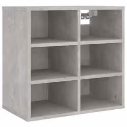 vidaXL Shoe Cabinet Hallway Wall Mounted Shoe Storage Rack Shelf Cupboard - concrete grey, 2 - Additional view 5