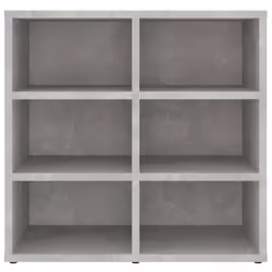 vidaXL Shoe Cabinet Hallway Wall Mounted Shoe Storage Rack Shelf Cupboard - concrete grey, 2 - Additional view 6