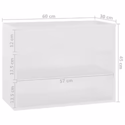 vidaXL Shoe Bench White Engineered Wood Shoe Organiser Cabinet Rack Hall Bench - Additional view 4