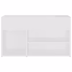vidaXL Shoe Bench White Engineered Wood Home Shoe Organiser Cabinet Rack Bench - Additional view 5