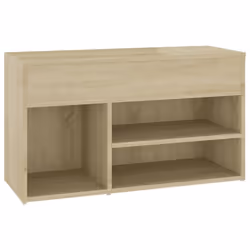 vidaXL Shoe Bench Sonoma Oak Engineered Wood Shoe Organiser Cabinet Rack Bench