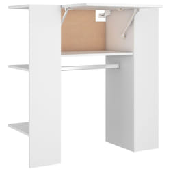 vidaXL Hallway Cabinet Wall Mounted Cabinet Hall Shelving Engineered Wood - white