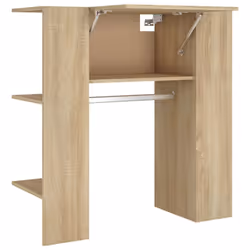 vidaXL Hallway Cabinet Wall Mounted Cabinet Hall Shelving Engineered Wood - sonoma oak