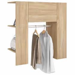 vidaXL Hallway Cabinet Wall Mounted Cabinet Hall Shelving Engineered Wood - sonoma oak - Additional view 4