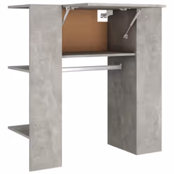 vidaXL Hallway Cabinet Wall Mounted Cabinet Hall Shelving Engineered Wood - concrete grey