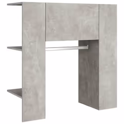 vidaXL Hallway Cabinet Wall Mounted Cabinet Hall Shelving Engineered Wood - concrete grey - Additional view 5