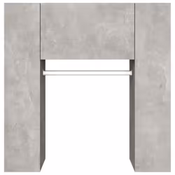 vidaXL Hallway Cabinet Wall Mounted Cabinet Hall Shelving Engineered Wood - concrete grey - Additional view 6