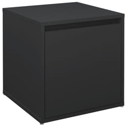 vidaXL Box Drawer Storage Box Storage Case File Cabinet Black Engineered Wood