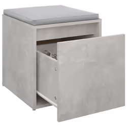 vidaXL Box Drawer Hall Tool Box Chest Organiser Storage Case Engineered Wood - Concrete grey - Additional view 5