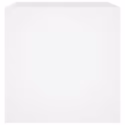 vidaXL Planter Box Plant Pot Raised Bed Planter Flower Box Engineered Wood - White - Additional view 5