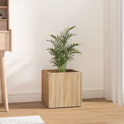 vidaXL Planter Box Plant Pot Raised Bed Planter Flower Box Engineered Wood - Sonoma oak