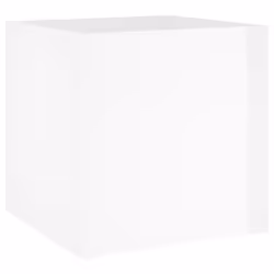vidaXL Planter Box Plant Pot Raised Bed Planter Flower Box Engineered Wood - High gloss white