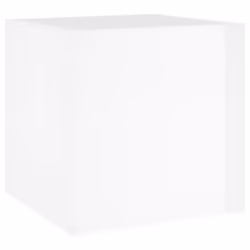 vidaXL Planter Box Plant Pot Raised Bed Planter Flower Box Engineered Wood - High gloss white