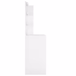 vidaXL Dressing Table with LED Makeup Vanity Desk Cosmetic Table Multi Colours - White - Additional view 6