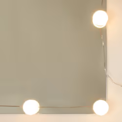 vidaXL Dressing Table with LED Black 60x40x140 cm Makeup Table Vanity Desk - Additional view 6