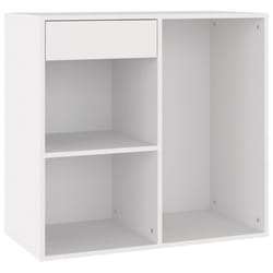 vidaXL Cosmetic Cabinet Dressing Room Storage Makeup Cupboard Engineered Wood - white