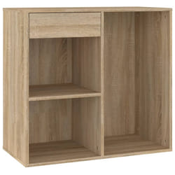 vidaXL Cosmetic Cabinet Dressing Room Storage Makeup Cupboard Engineered Wood - sonoma oak