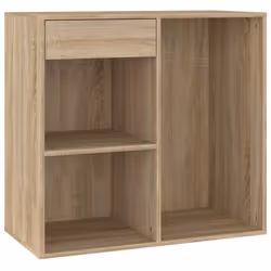 vidaXL Cosmetic Cabinet Dressing Room Storage Makeup Cupboard Engineered Wood - sonoma oak
