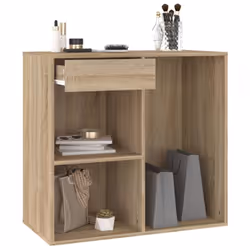 vidaXL Cosmetic Cabinet Dressing Room Storage Makeup Cupboard Engineered Wood - sonoma oak - Additional view 4