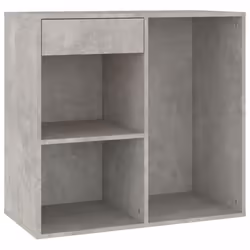 vidaXL Cosmetic Cabinet Dressing Room Storage Makeup Cupboard Engineered Wood - concrete grey