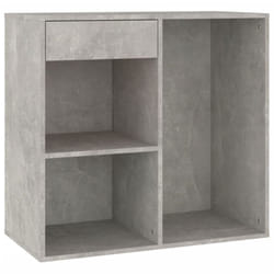 vidaXL Cosmetic Cabinet Dressing Room Storage Makeup Cupboard Engineered Wood - concrete grey
