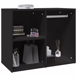 vidaXL Dressing Cabinet Storage Cabinet Side Cabinet Black Engineered Wood - Additional view 5